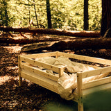 Cama individual, 90x200 cm, Pino