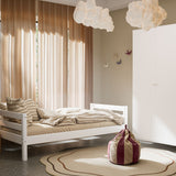 Single Bed, 90x200 cm, Full White