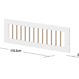 Barrière de sécurité 1/2, Blanc/Chêne