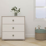 Chest with 3 Drawers, Grey