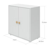 Mini bookcase, 2 doors
