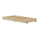CLASSIC RAW Tiroirs de Lit, Bois de Pin