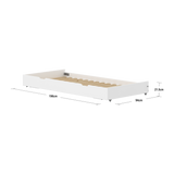 Pull-out Bed, 90x190 cm, Full White
