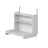 Click-on bureau met plank, Wit