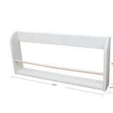 DOTS Buchablage, 75 cm, MDF, Cream