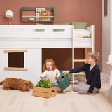 Treehouse Bed Fronts, Oak frame, WHITE & NOR