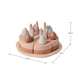 Birthday Cake, 6 slices, Handpainted
