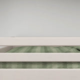 Lit haut 184 cm avec barrière de sécurité et échelle, 90x200 cm, Gris