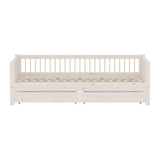 Single Bed with Storage, 90x200 cm, White