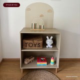 SAGA Shelf unit, 1 shelf, Beige
