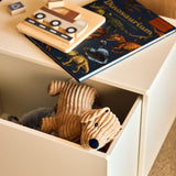 DOTS Banco de almacenaje 3 en 1, MDF, Cream