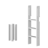 Straight Ladder and Legs for High Bed 120 cm, White