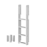 Escalera recta y patas para litera 154 cm, Blanco