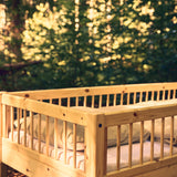 Single Bed with Safety Rails, 90x200 cm, Pine