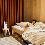 Single Bed with Shelf, 90x200 cm, Pine