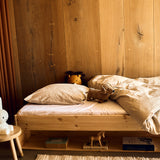 Single Bed with Shelf, 90x200 cm, Pine