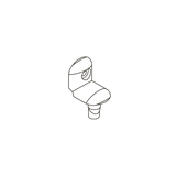 L shaped plastic part – bag of 6 pieces