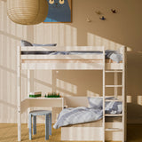 Hoogslaper met bank, bureau en matras, 90x200 cm