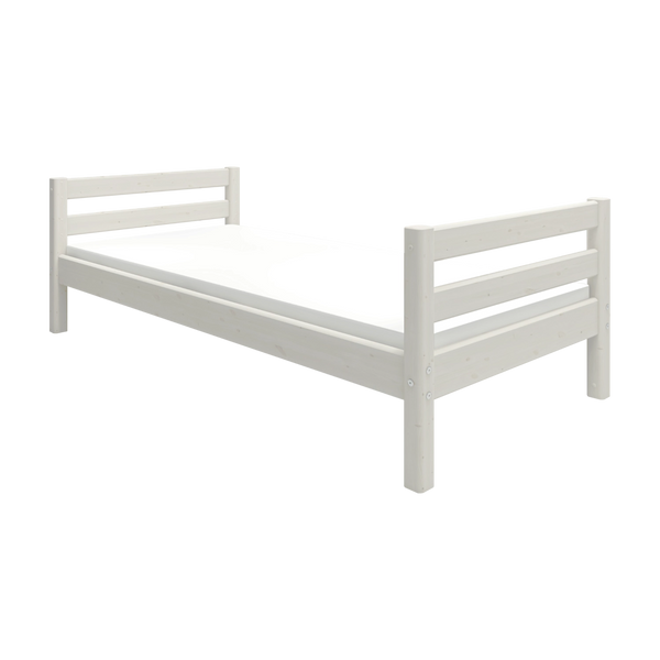 Single Bed, 90x200 cm, White – FLEXA