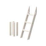 Slanting Ladder for High Bed 120 cm, White LADDER slanting-ladder-for-mid-high-bed-white-washed  flexa-com.myshopify.com