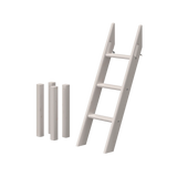 Slanting Ladder for High Bed 120 cm, Grey LADDER slanting-ladder-for-mid-high-bed-grey-washed  flexa-com.myshopify.com