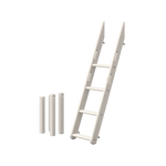 Slanting Ladder for Bunk Bed 154 cm, White LADDER slanting-ladder-for-bunk-bed-white-washed  flexa-com.myshopify.com