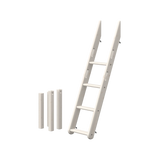 Slanting Ladder for Bunk Bed 154 cm, White LADDER slanting-ladder-for-bunk-bed-white-washed  flexa-com.myshopify.com