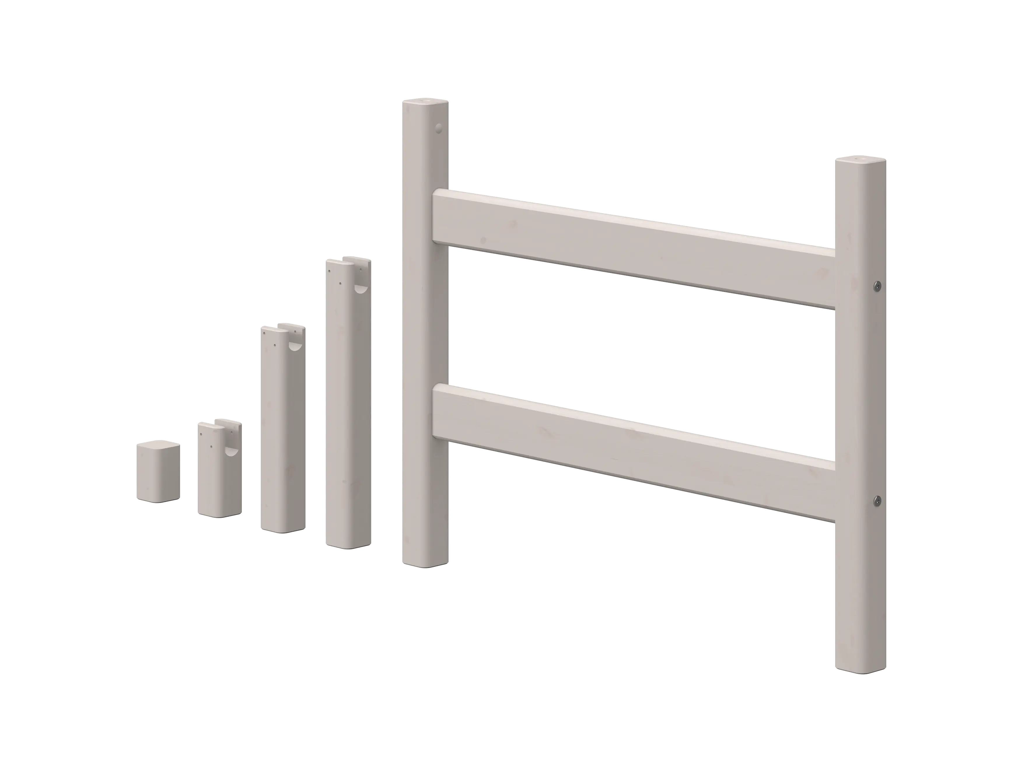 Bed Legs for High Bed 143 cm, Grey LEGS bed-legs-for-semi-high-bed-grey-washed-1  flexa-com.myshopify.com