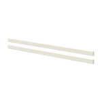 FLEXA white safety rails, 200cm, two side by side on grey background; child-safe design for beds or bunks.