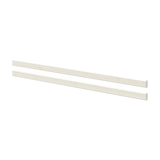 FLEXA white safety rails, 200cm, two side by side on grey background; child-safe design for beds or bunks.