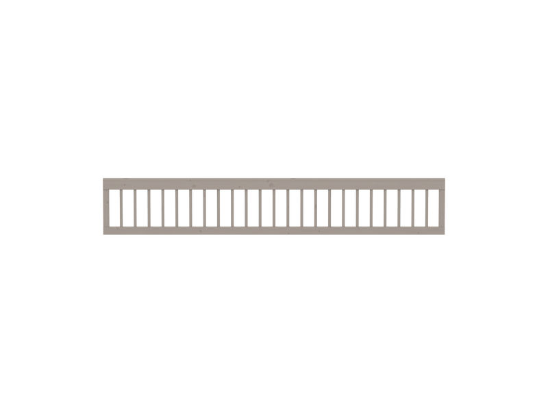 Safety rail full-length w. bars, 200cm