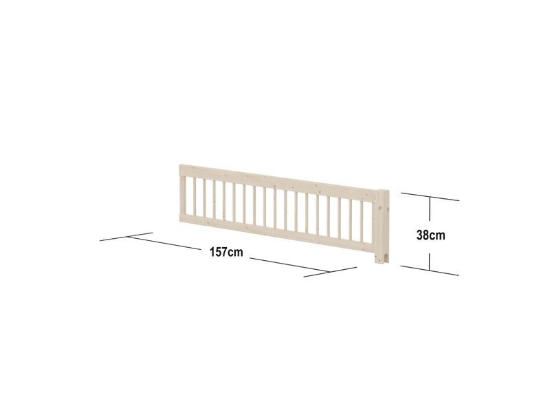 Safety rail w. bars 3/4, 200cm