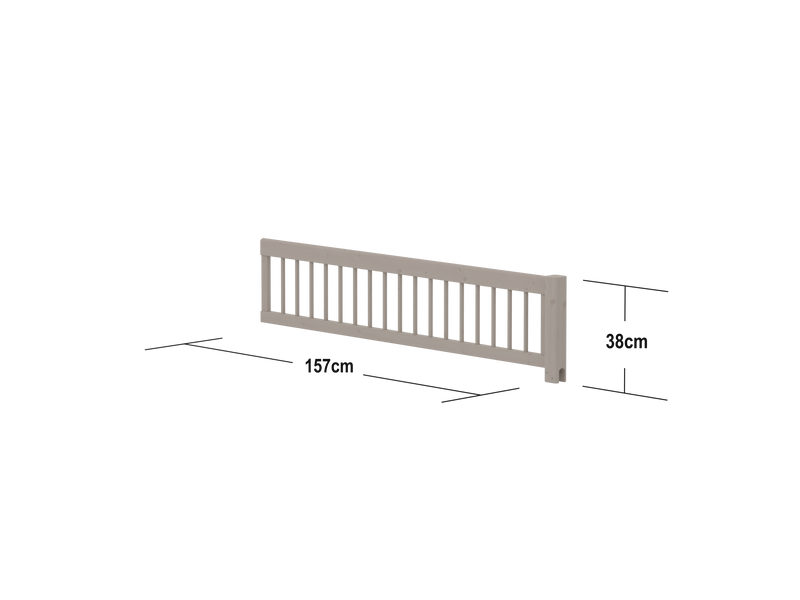 Safety rail w. bars 3/4, 200cm