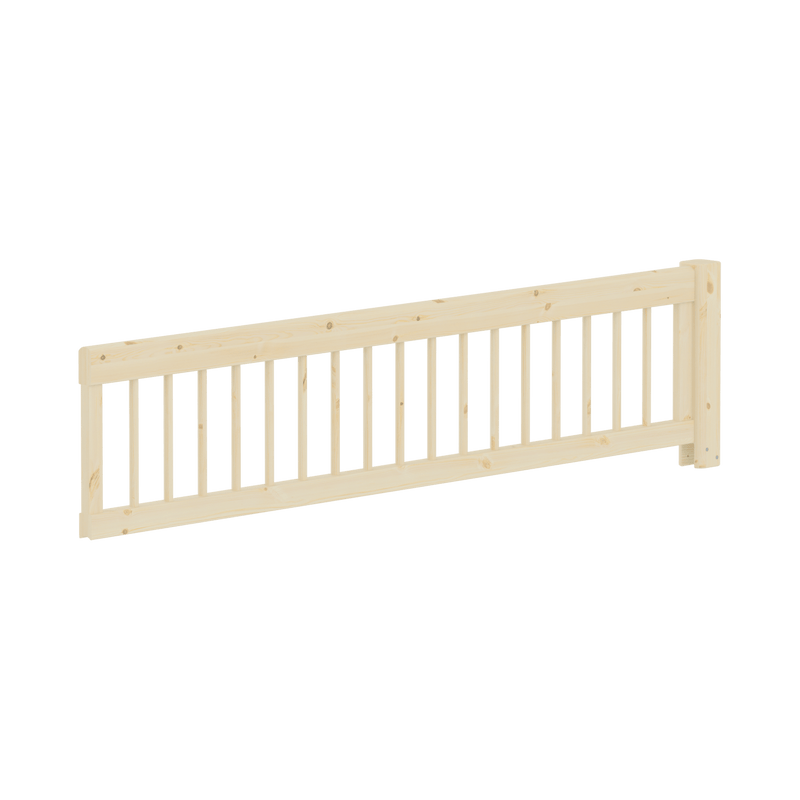 CLASSIC RAW 3/4 Crossbars Safety Rail, 200 cm, Pinewood