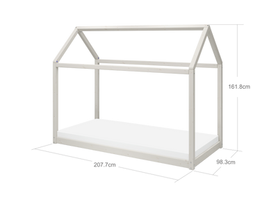 Single Bed, 90x200 cm, White