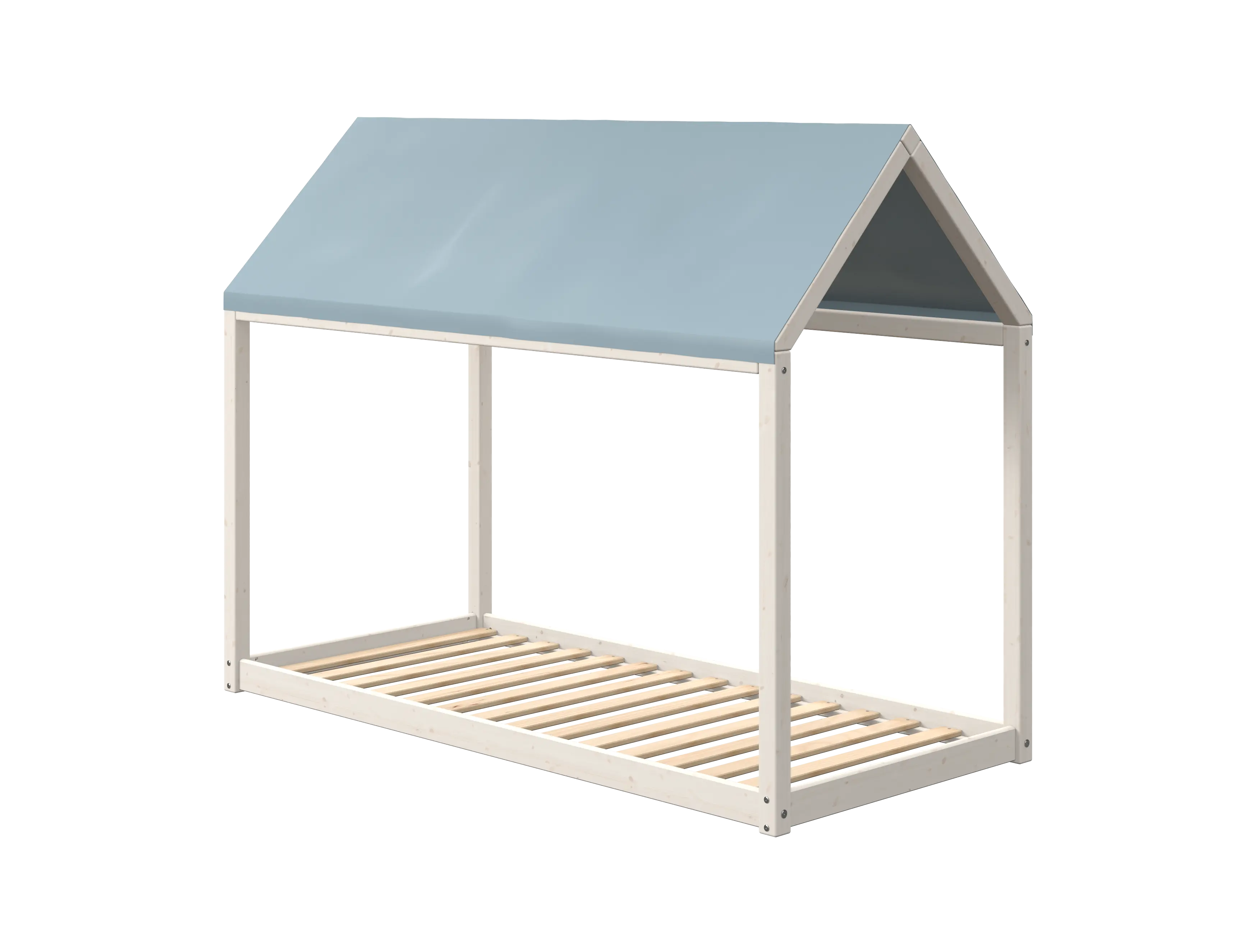 Roof for COTTAGE, 90x200, Blue TEXTILE cottage-roof-frosty-blue  flexa-com.myshopify.com