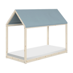 Roof for COTTAGE, 90x200, Blue TEXTILE cottage-roof-frosty-blue  flexa-com.myshopify.com