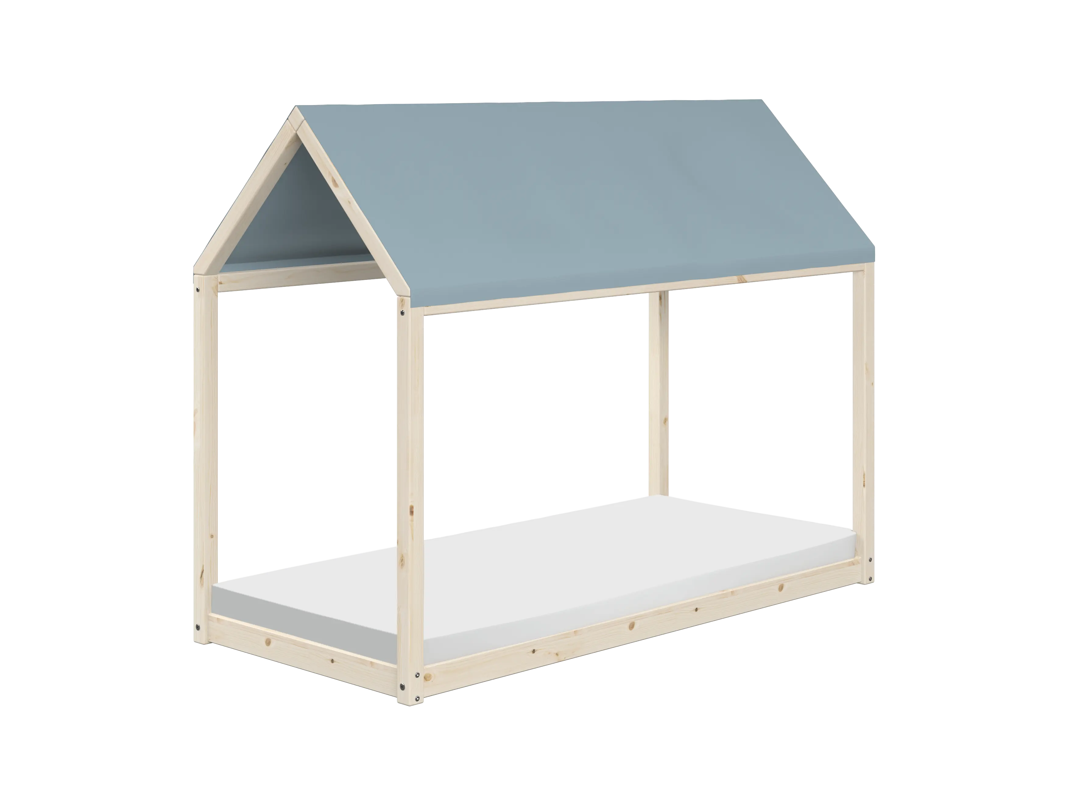 Roof for COTTAGE, 90x200, Blue TEXTILE cottage-roof-frosty-blue  flexa-com.myshopify.com