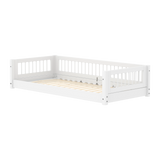 Montessori-bed met spijlen, 90x200 cm, wit