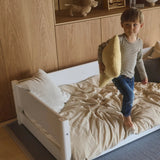 Montessori-Bett, 90x200 cm, Weiss