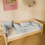 Single Bed with Safety Rail, 90x200 cm, Sand