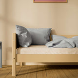 Single Bed with Safety Rail, 90x200 cm, Sand