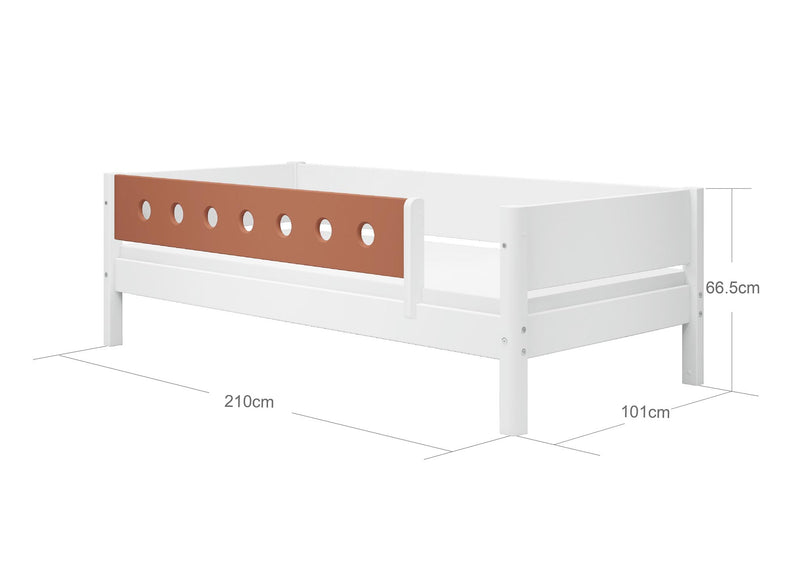 Banquette-lit avec barrière de sécurité