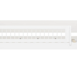 Single Bed with Safety Rail, 90x200 cm, White SINGLE_BED daybed-w-front-safety-rail-200x90cm-crossbars-f-wht  flexa-com.myshopify.com
