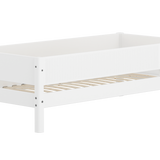 Single Bed with Safety Rail, 90x200 cm, White