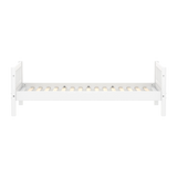Cama individual con barrotes, 90x200 cm, blanco