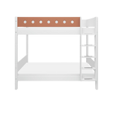 Bunk Bed with Extra Height, Ladder and Safety Rail, 90x200 cm, White