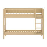 Bunk Bed 154 cm with Ladder and Safety Rail, 90x200 cm, Sand