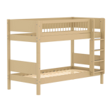 Bunk Bed 154 cm with Ladder and Safety Rail, 90x200 cm, Sand