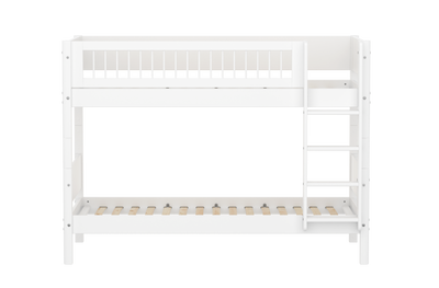 WHITE Etagenbett mit Sprossen, 90x200 cm, Weiss